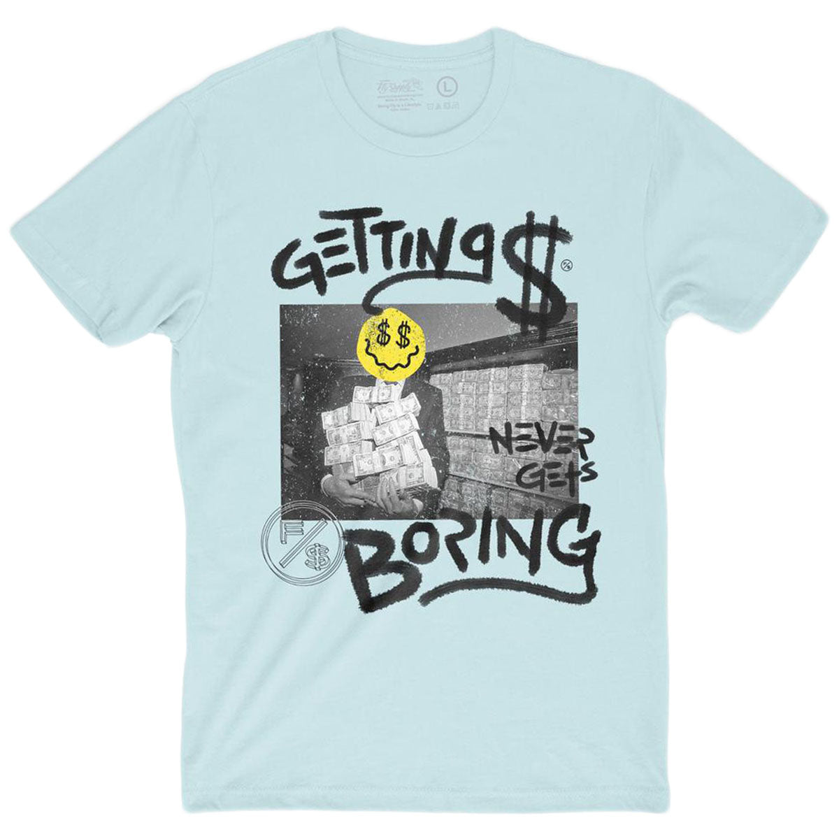 Fly Supply - Never Gets Boring (Light Blue) (FS-NeverGetsBoring-LtBlue)