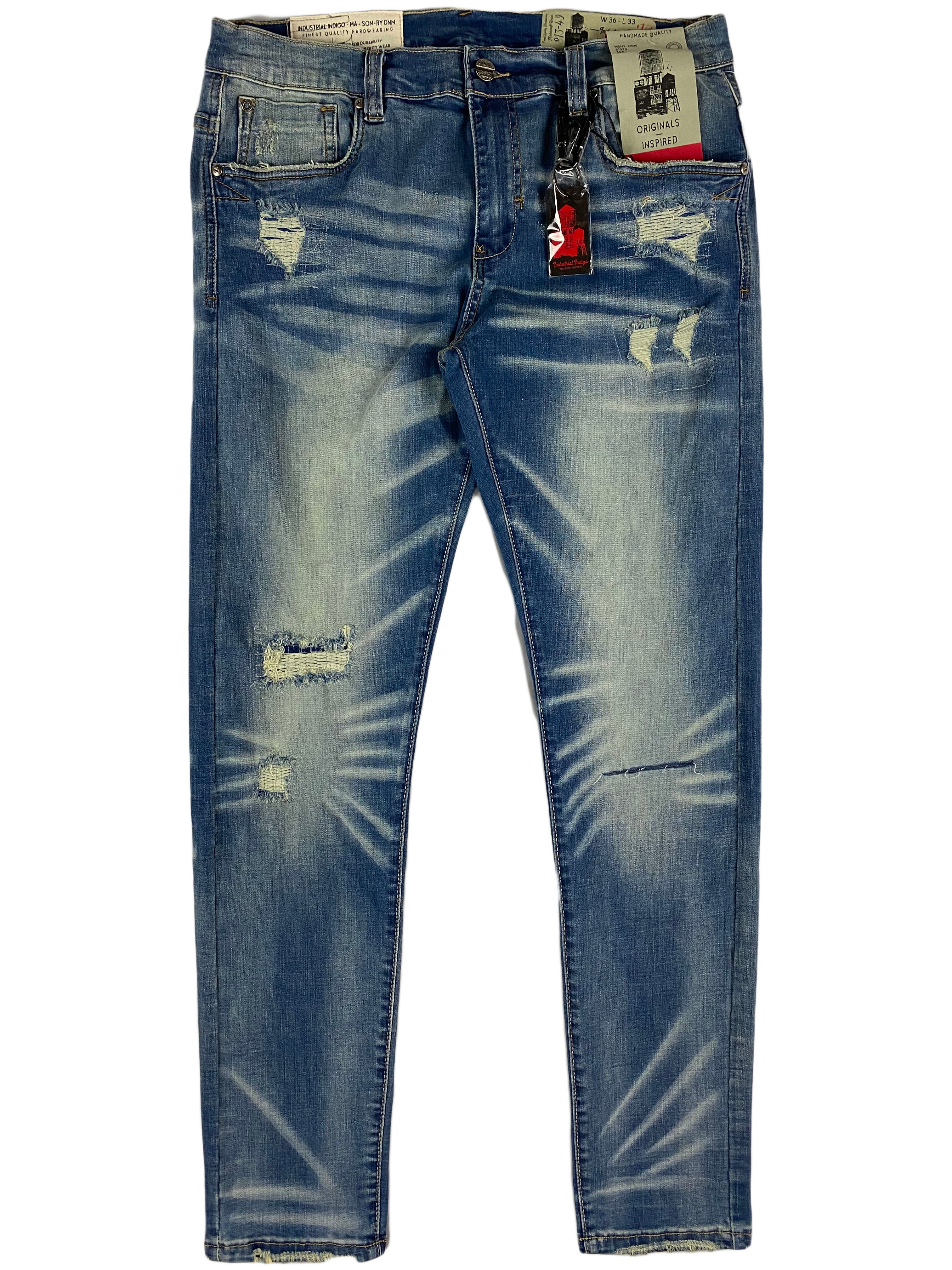 Industrial Indigo - Indigo Clean Ripped (INT-WB-238)