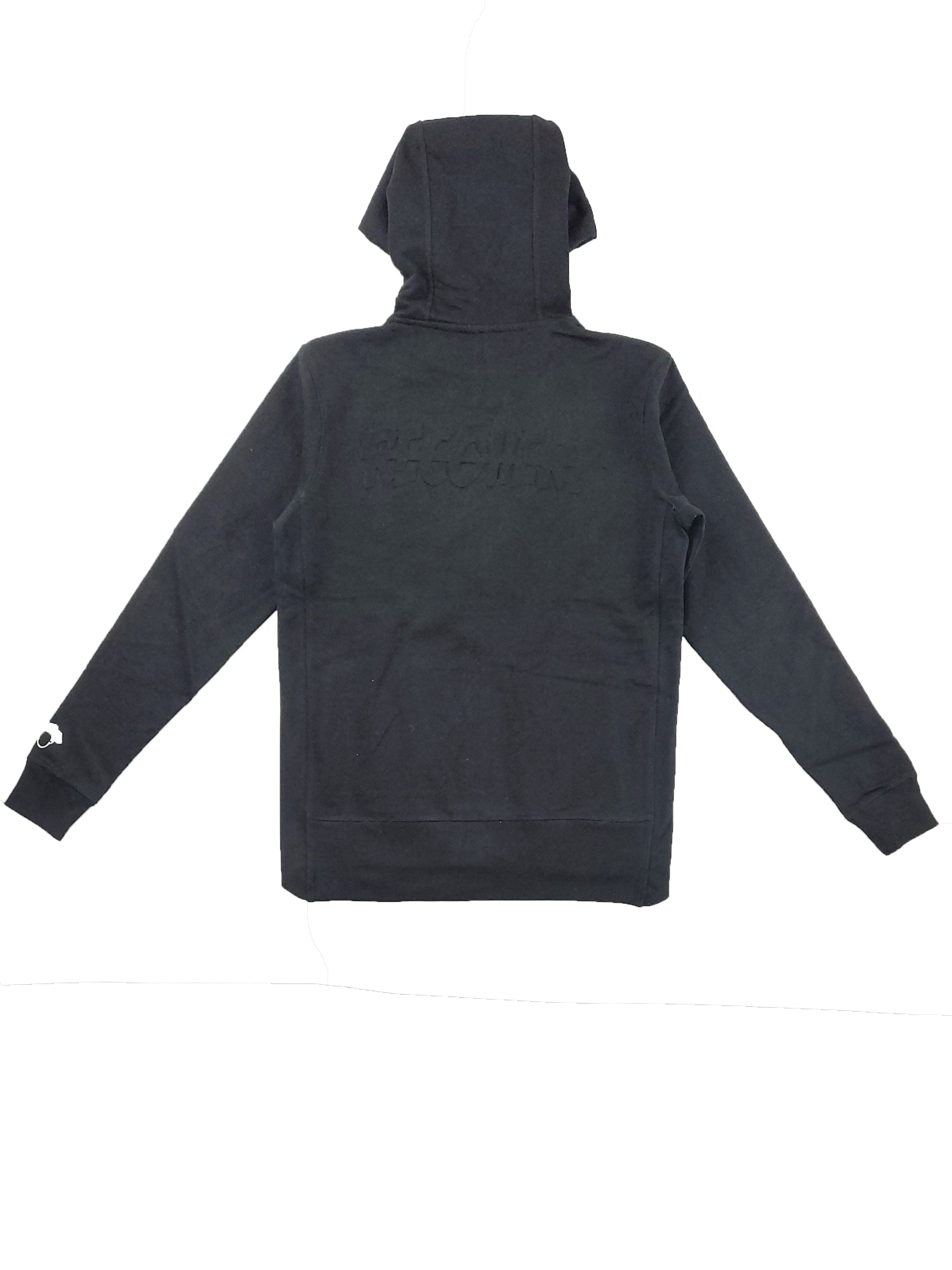 KRISPY ADDICTS - ZIP UP HOODIE EMBOSSED RECOVERY (BLACK)