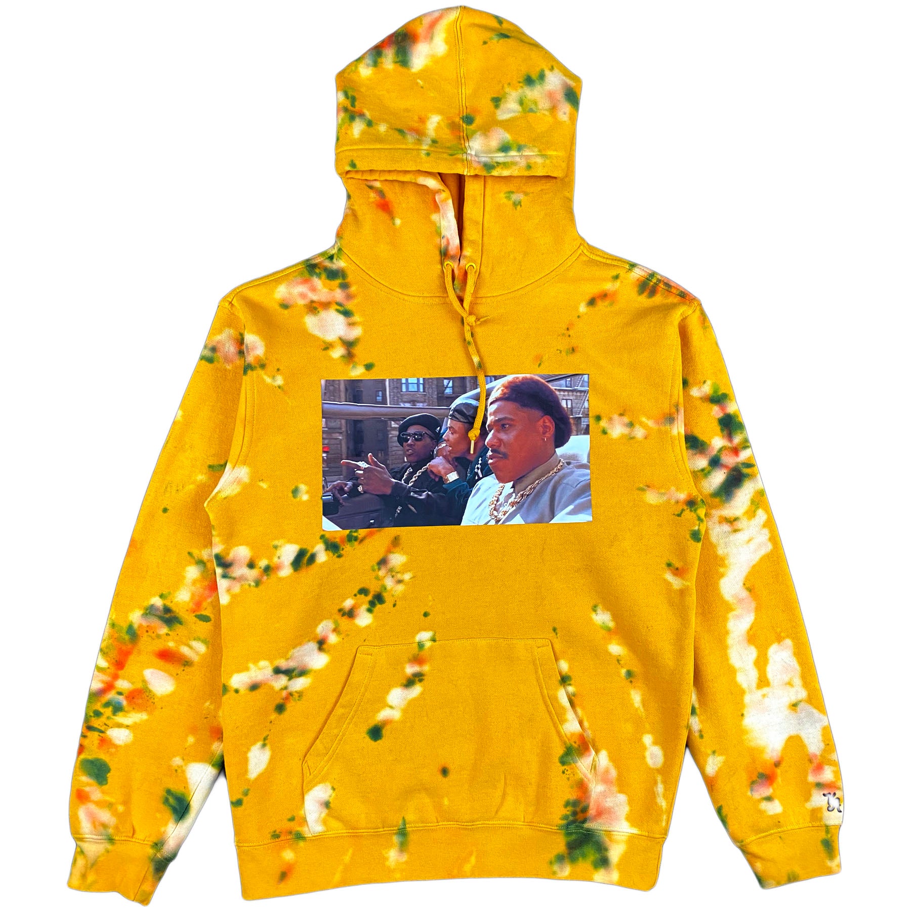 Krispy Addicts - New Jack City Making Plays Acid Wash/Tie Dye Hoodie (gold)