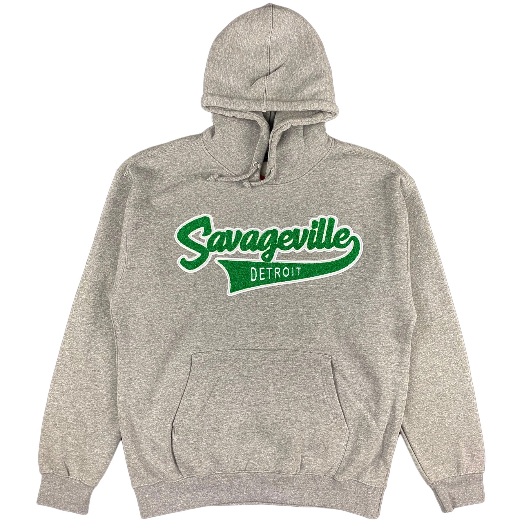 Krispy Addicts - Savageville Tails Chenille Hoodie (heather grey)
