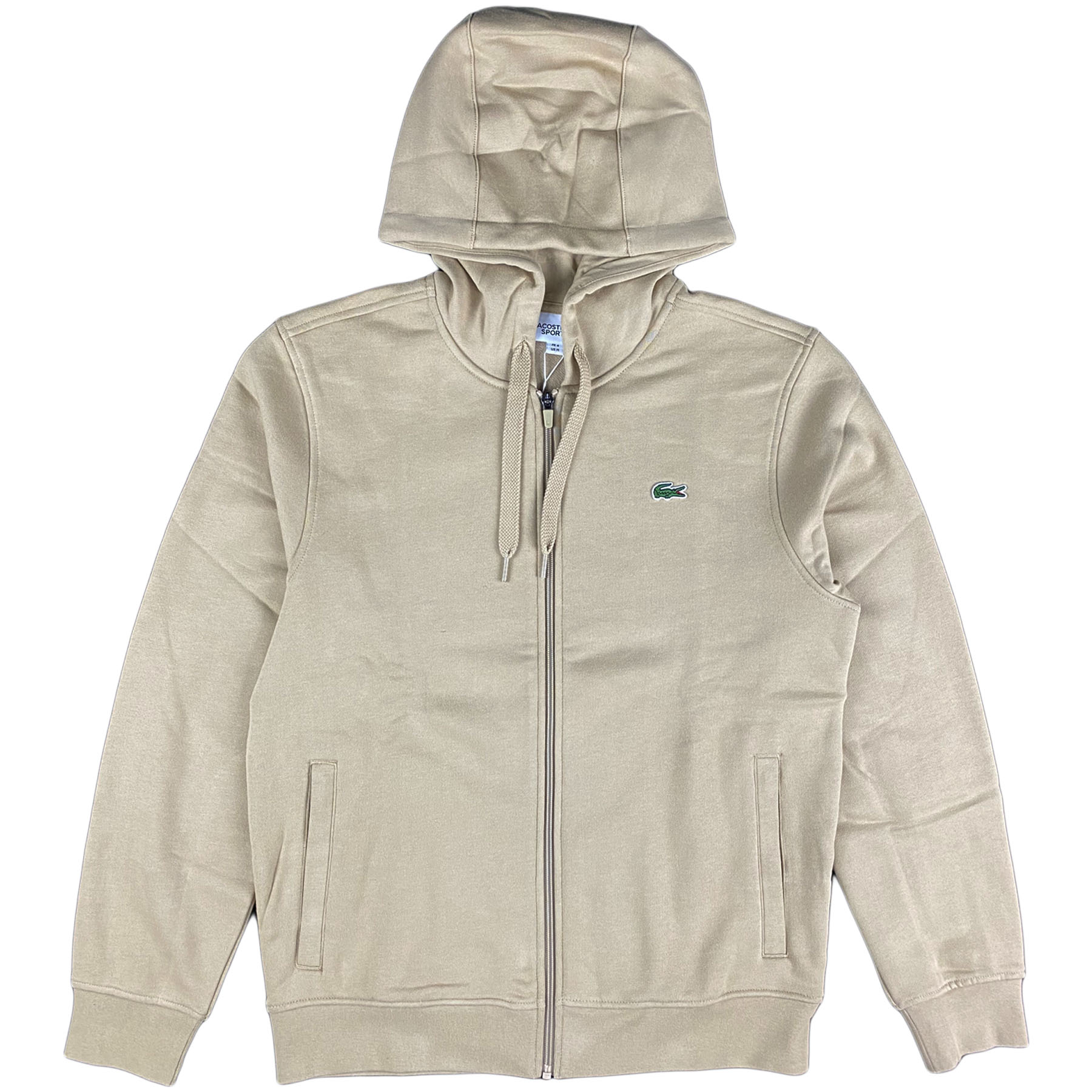 Lacoste - Full Zip Hooded Sweatshirt (beige)