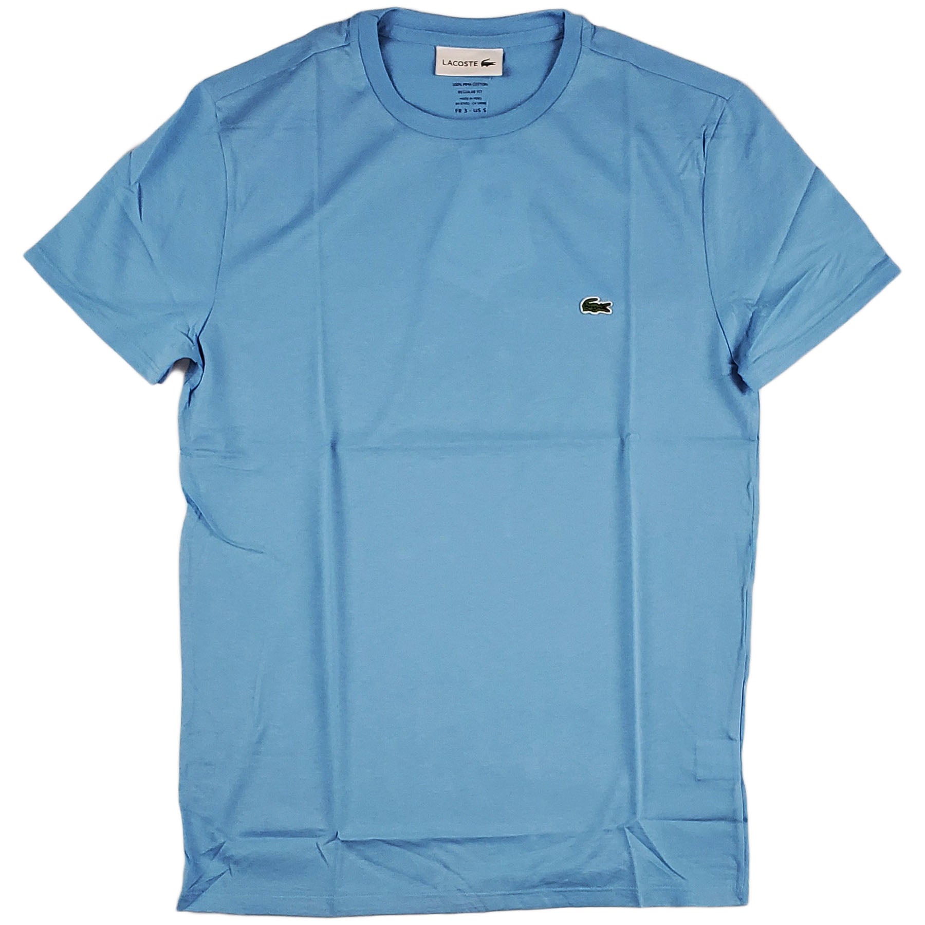 Lacoste - SS Pima Crewneck Tee (light blue)