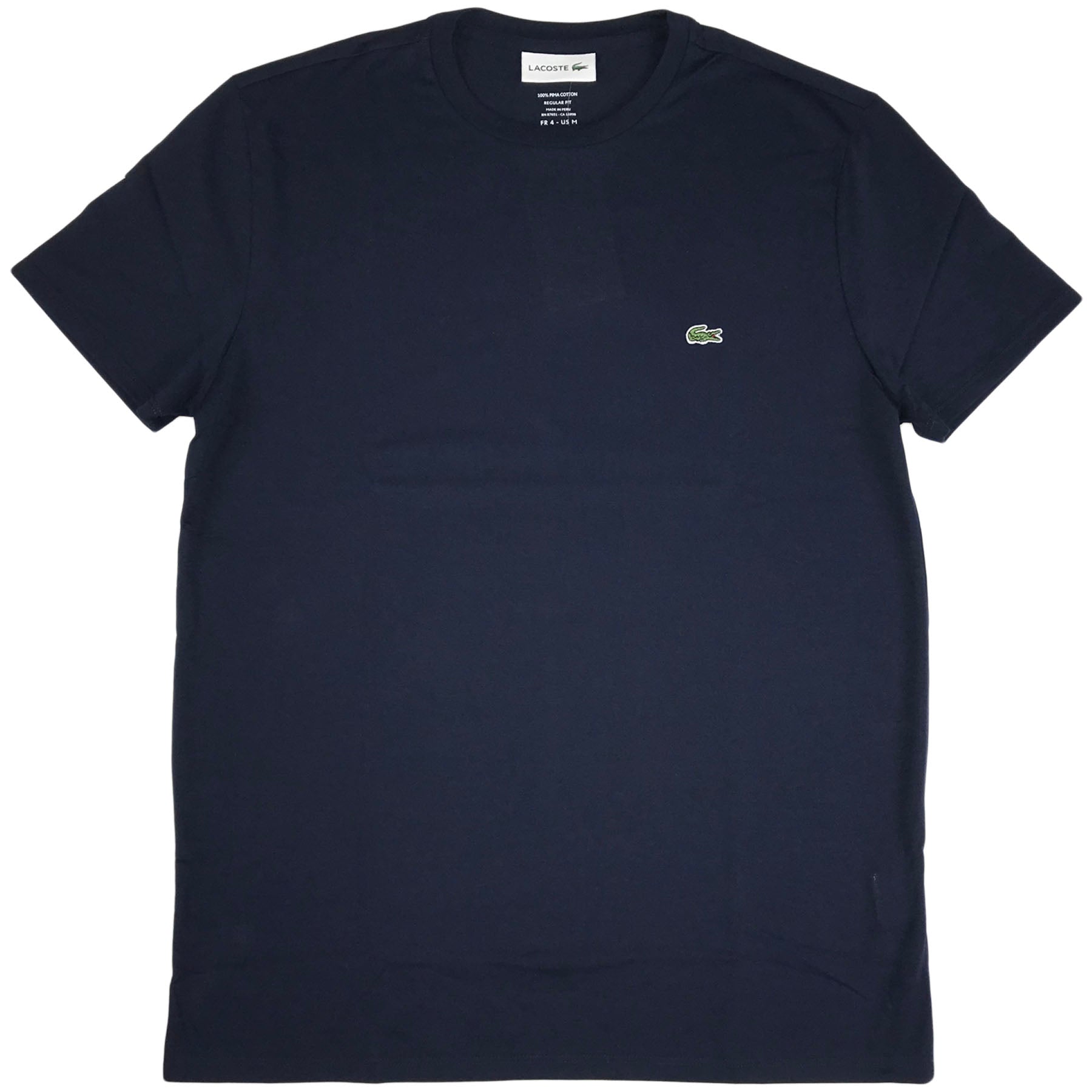 Lacoste - SS Pima V neck Tee (navy blue)