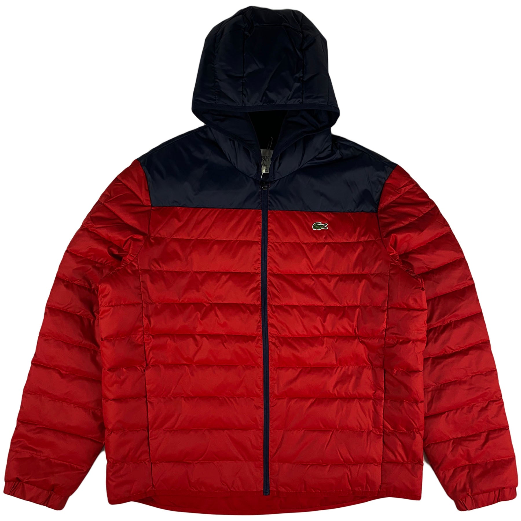Lacoste - Sport Hooded Quilted Jacket (red/navy)