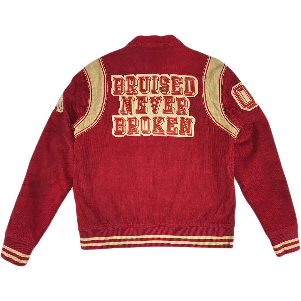 PRPS Bruegel (red) Corduroy Varsity Jacket