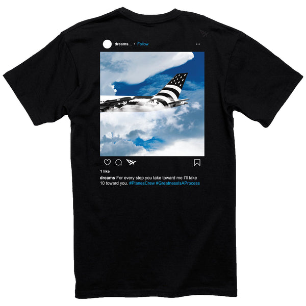 Paper Planes Charcoal Tee