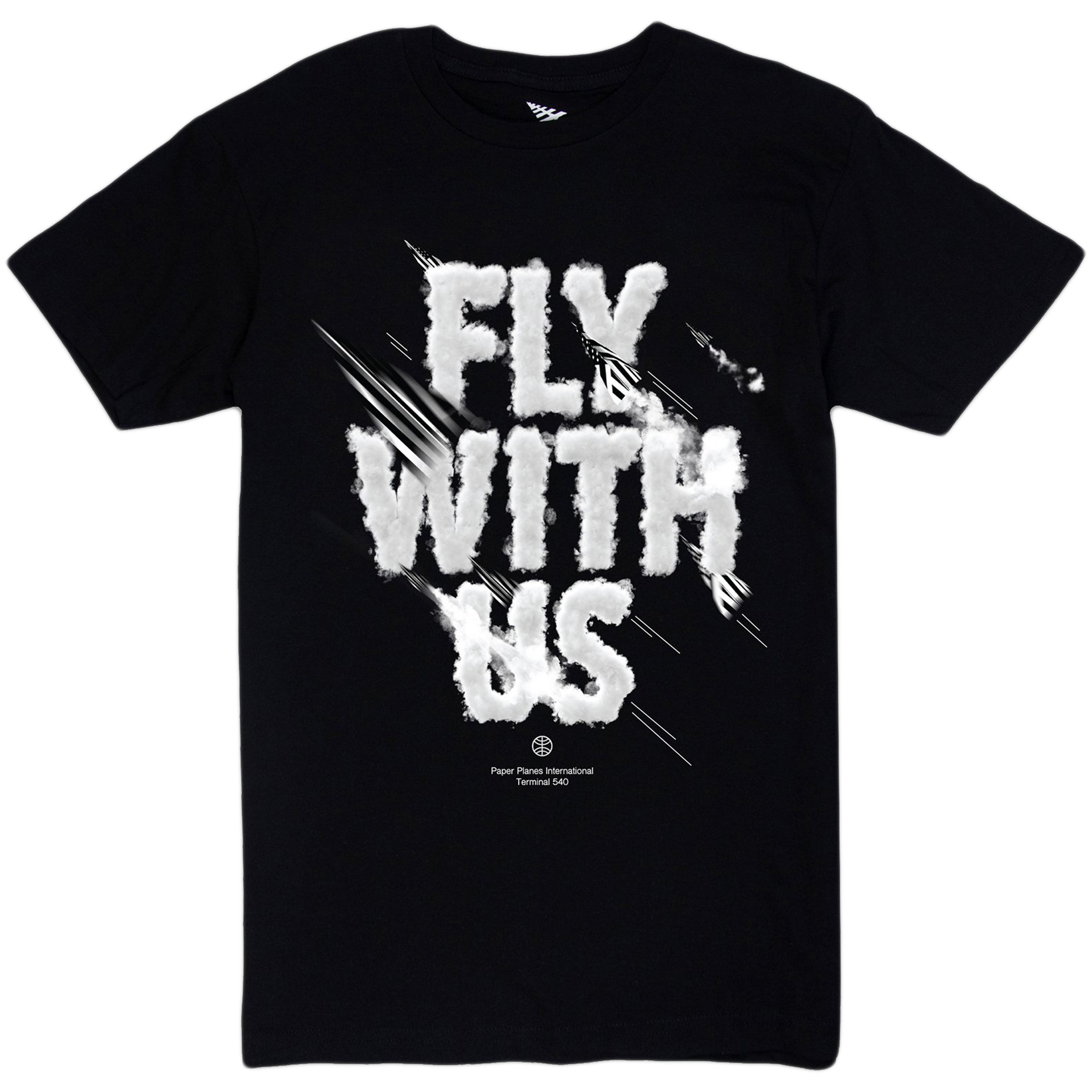 Paper Planes - Fly With Us Tee (black)