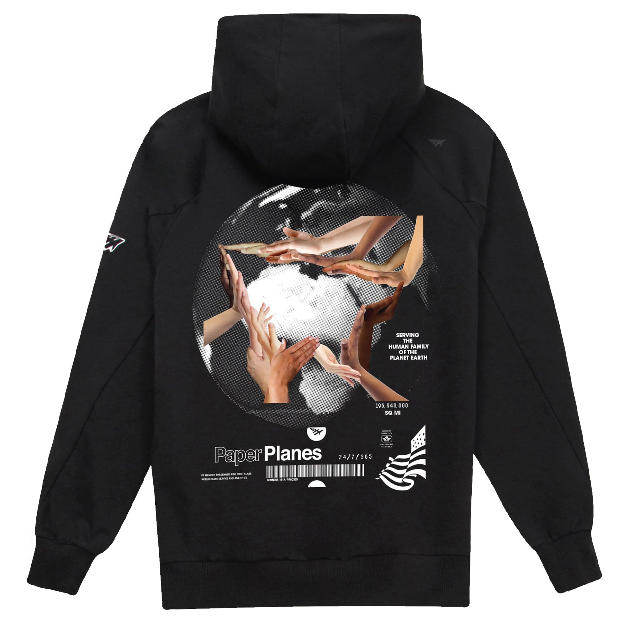 Paper Planes - Helping Hands Hoodie (black)