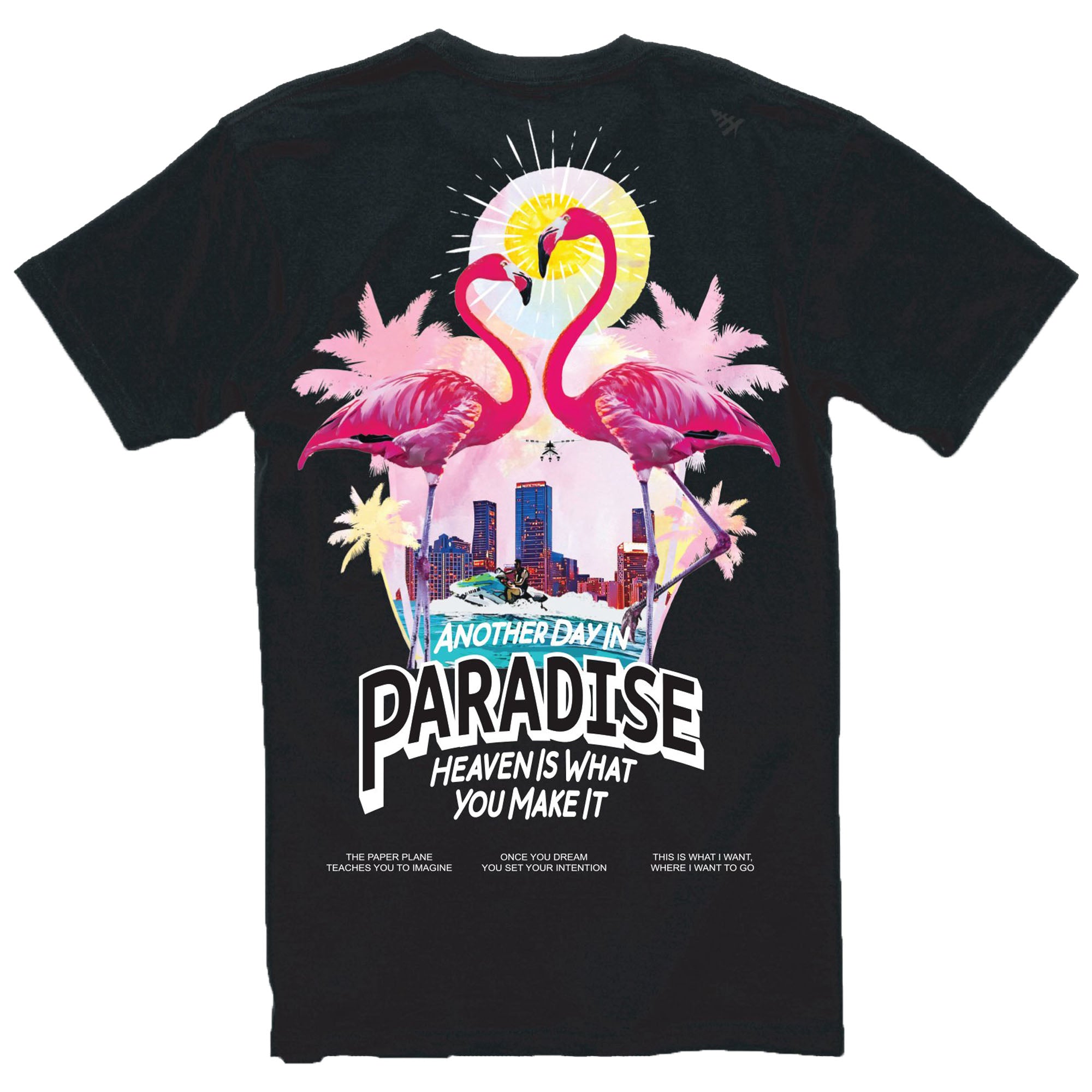 Paper Planes - Pastel Paradise Tee (black)