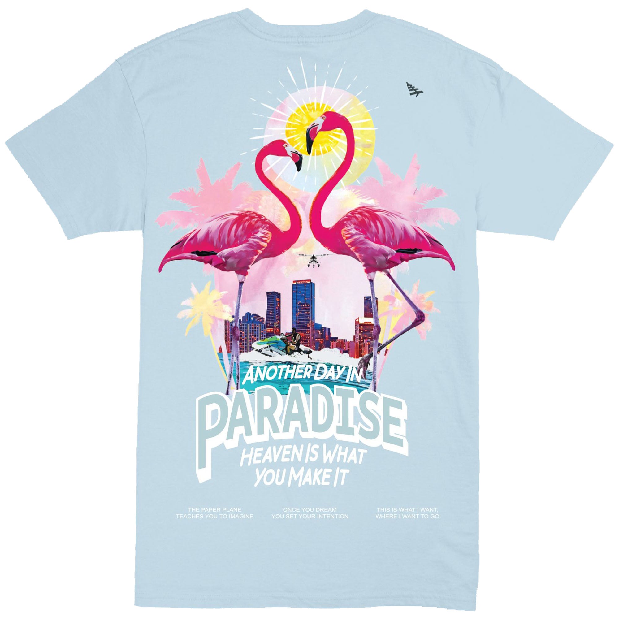 Paper Planes - Pastel Paradise Tee (powder blue)