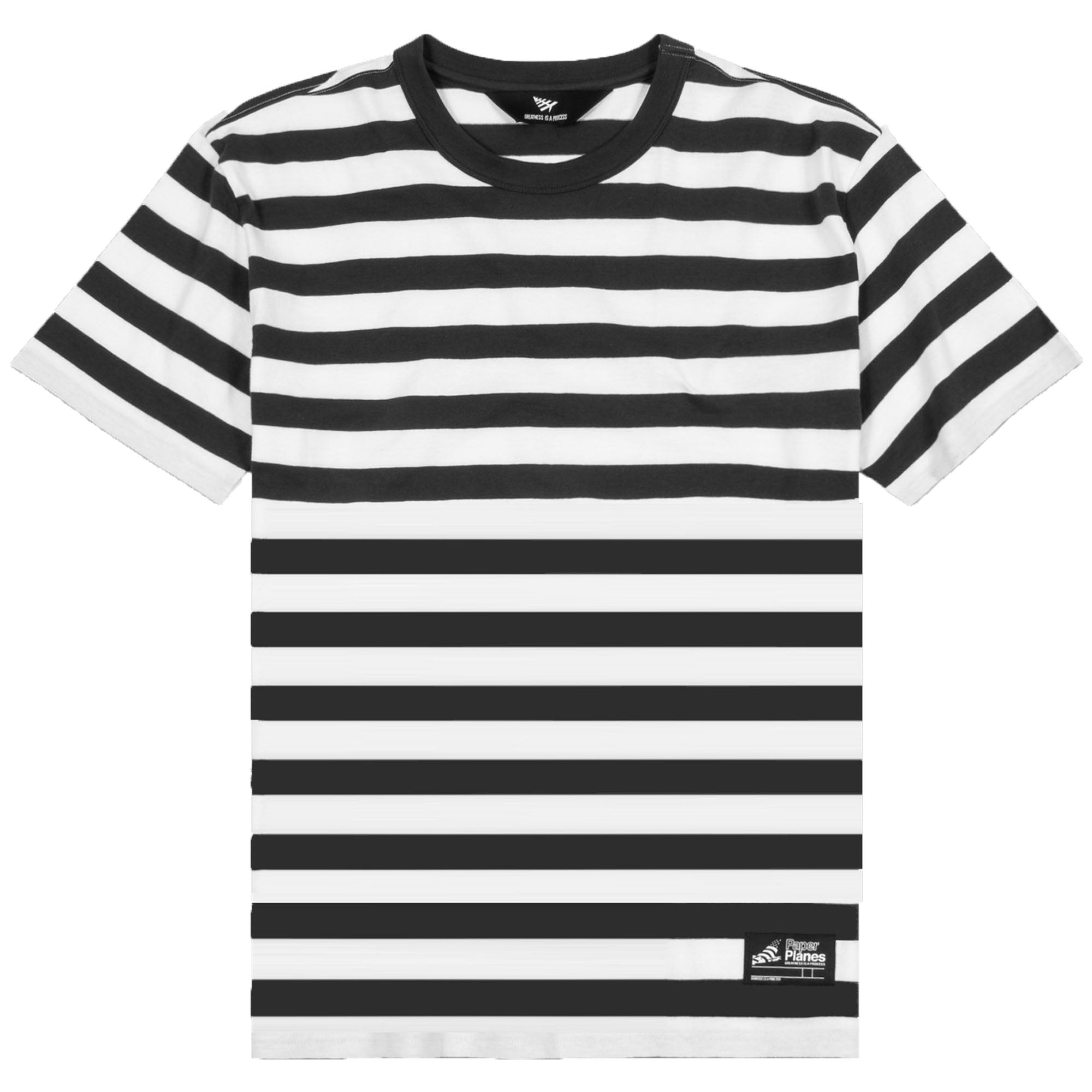 Paper Planes - Planes Breton Stripe Oversize Tee (black)