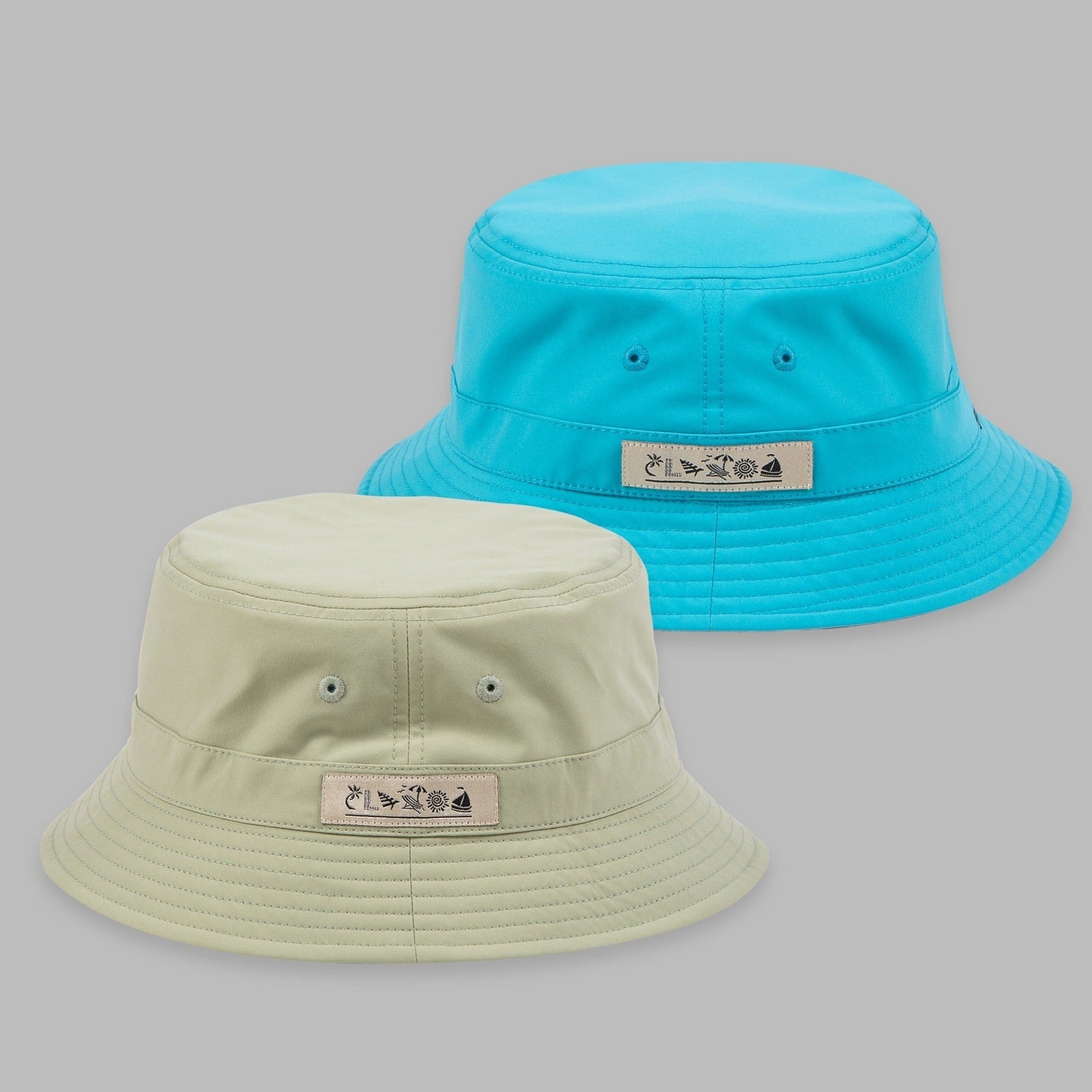PAPER PLANE - REVERSIBLE BUCKET HAT - SAGE