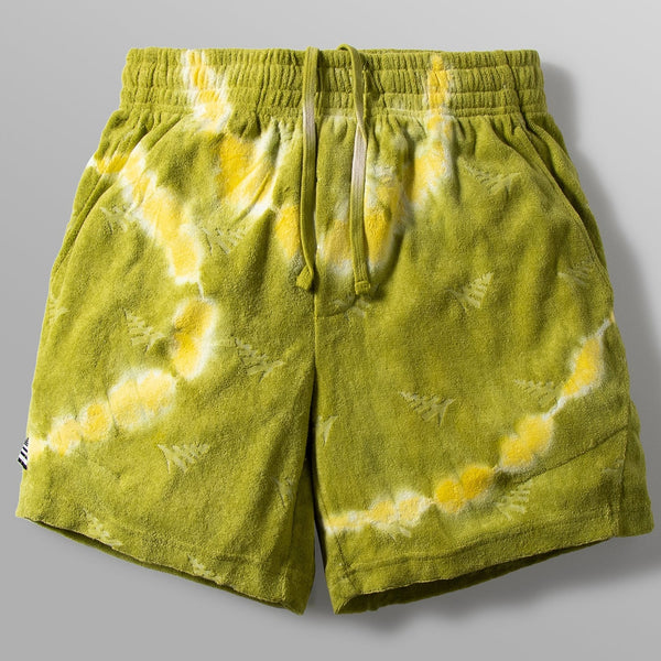 PAPER PLANES - DO OR DYE TERRY CLOTH SHORT - OLIVE