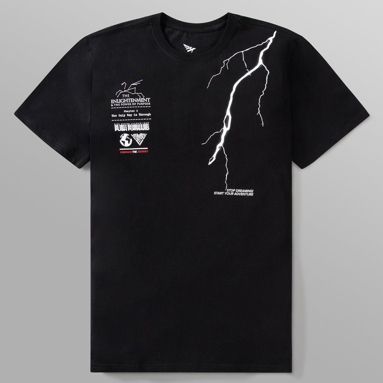 PAPER PLANE - ENLIGHTENED TEE - BLACK