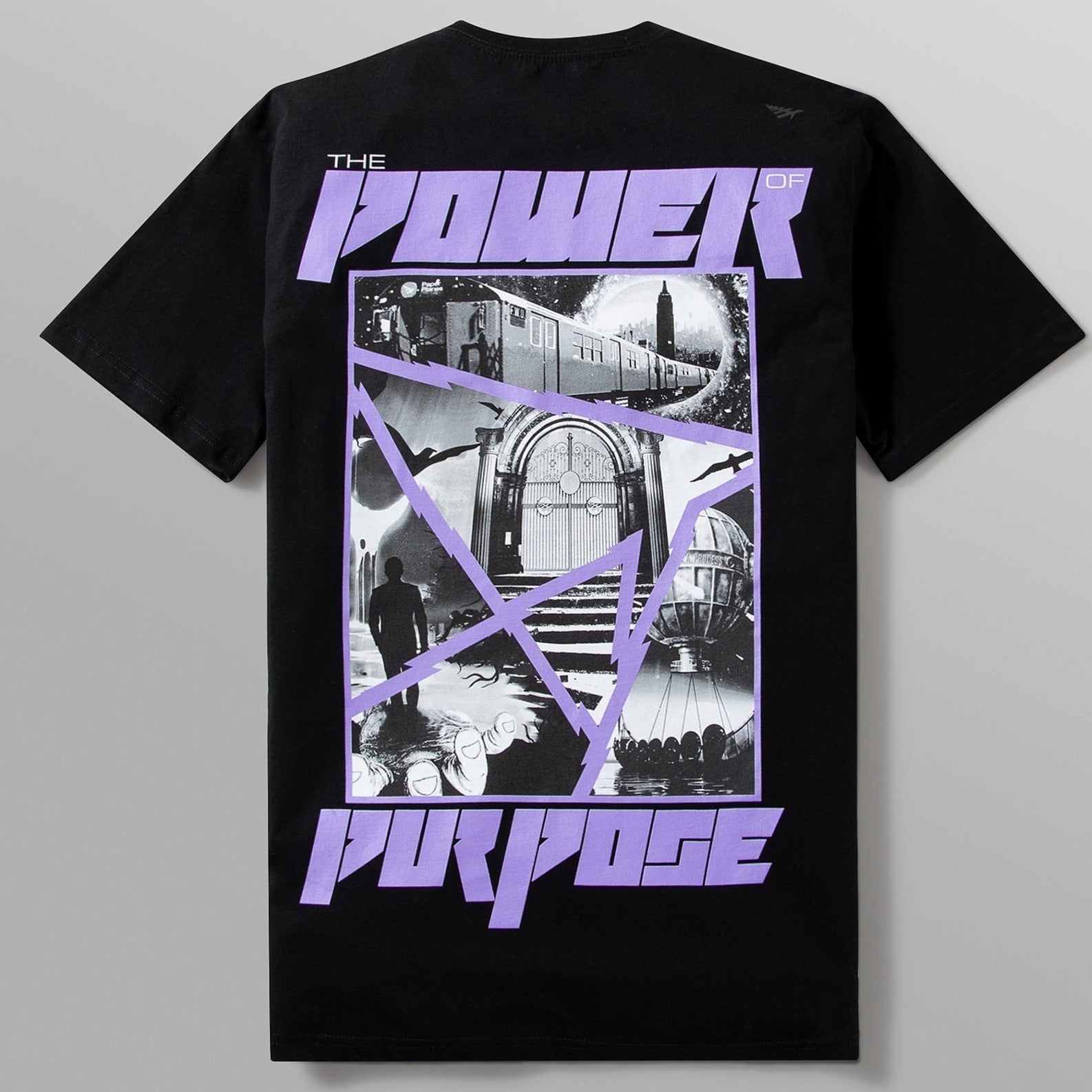 PAPER PLANE - TABLE OF CONTENTS TEE - BLACK