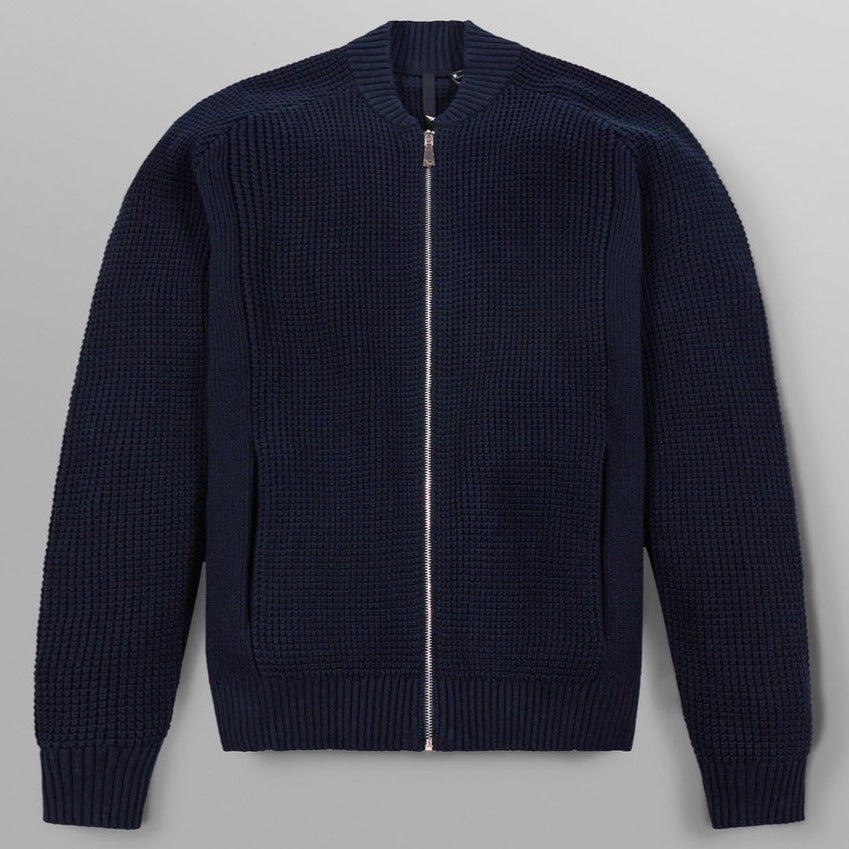 PAPER PLANES - ZIP UP KNIT SWEATER - Parisian Night