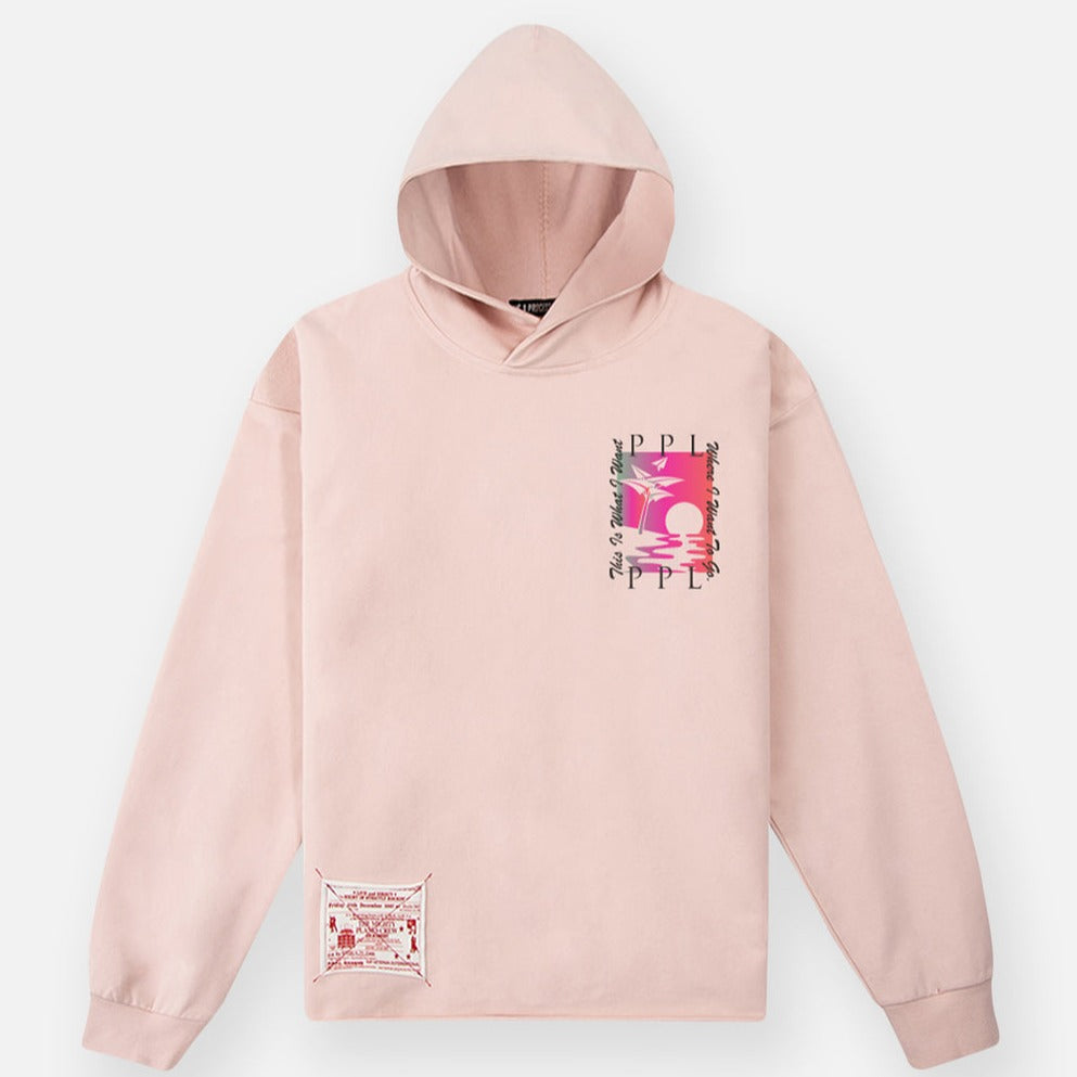 PAPER PLANES - PPL TROPICAL HOODIE - PEACH