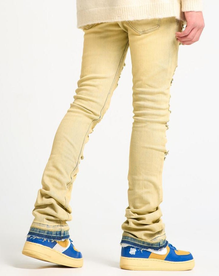 PHEELINGS - "NOW OR NEVER" FLARE STACK DENIM (SAND WASH)