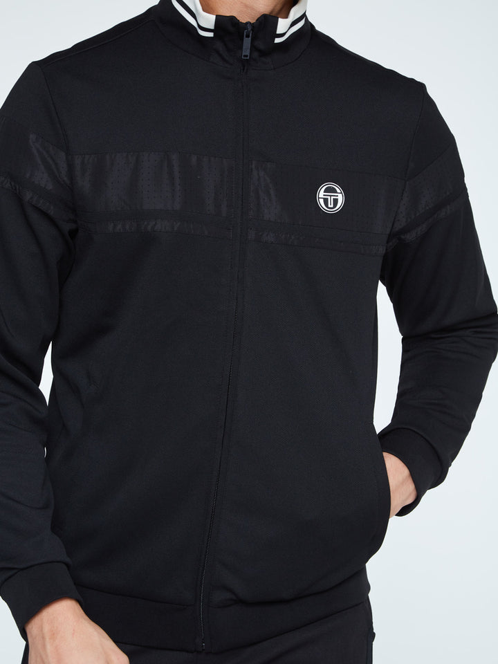 SERGIO TACCHINI - ANTHRACITE/BLANC DE BLANC JACKET AND PANT - BLACK