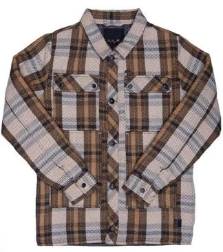 A. TIZIANO - REISS FLANNEL JACKET - CAVIAR