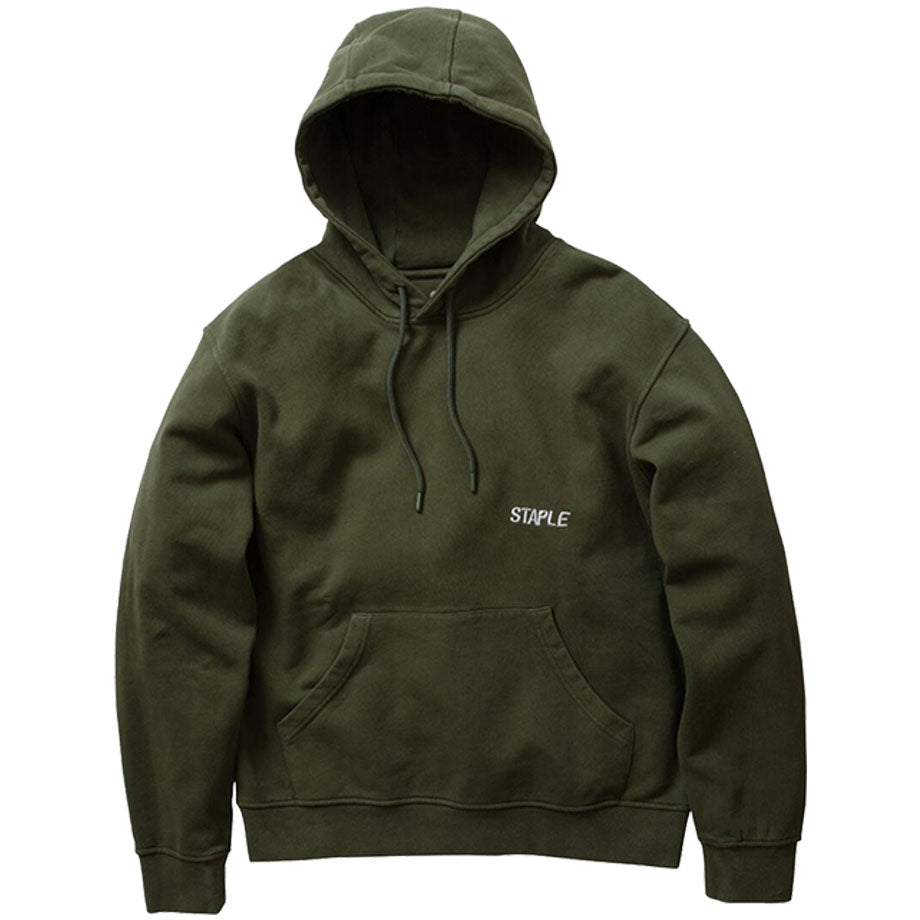 Staple - Mercer Washed Hoodie (olive)