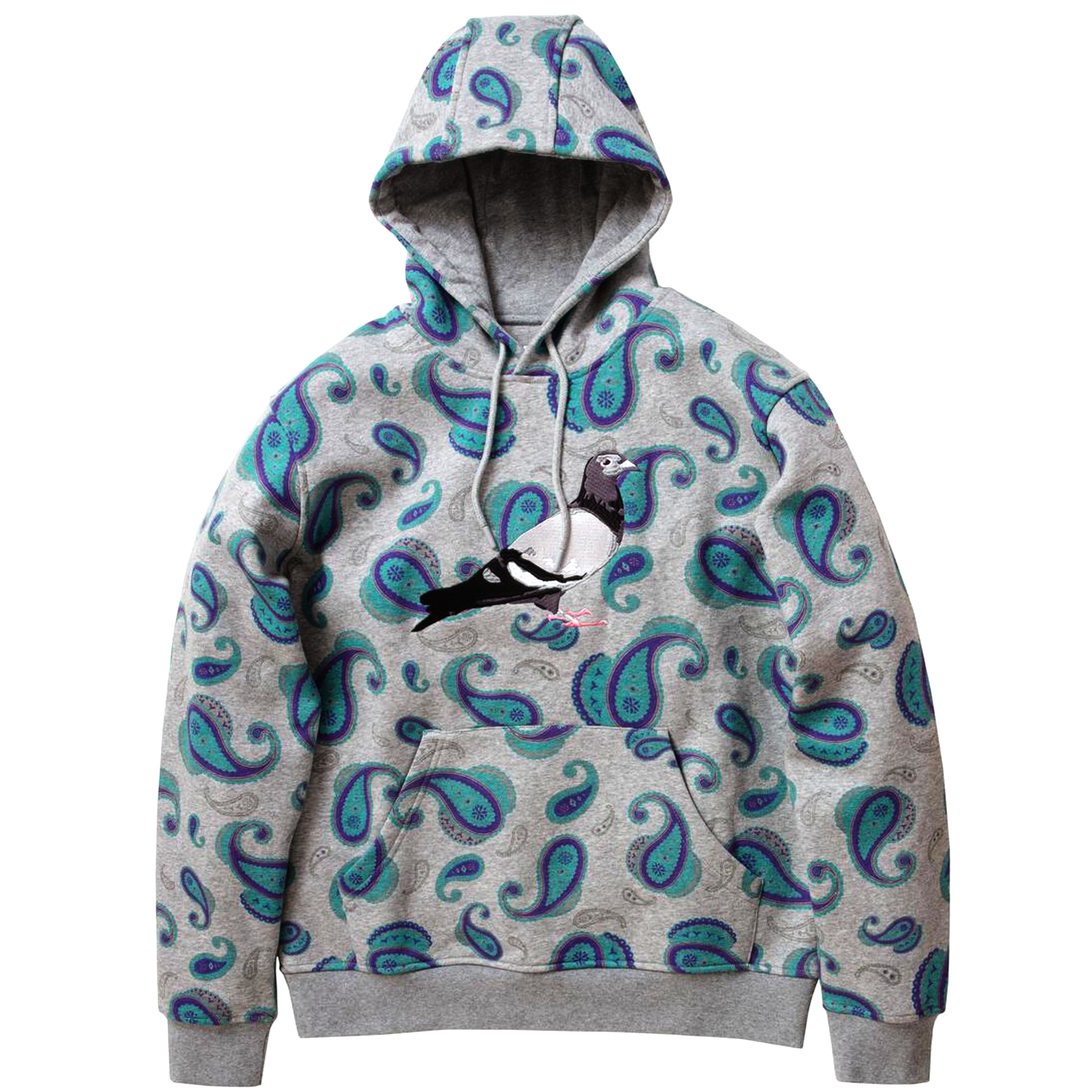 Staple - Pigeon Logo Hoodie (heather grey/teal)