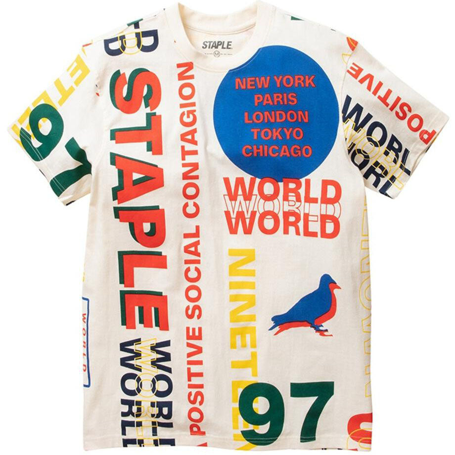 Staple - Woodside Logo Tee (cream)