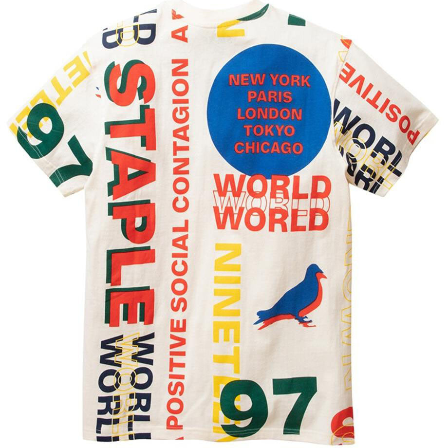 Staple - Woodside Logo Tee (cream)
