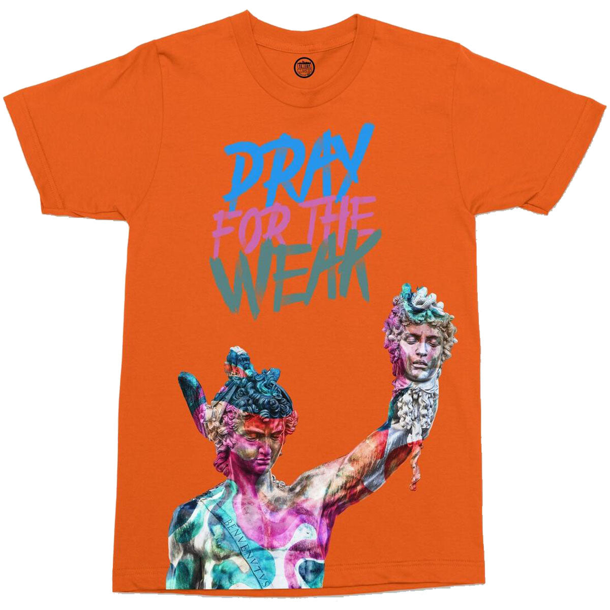 Streetz Iz Watchin - Pray For The Weak Tee (orange)
