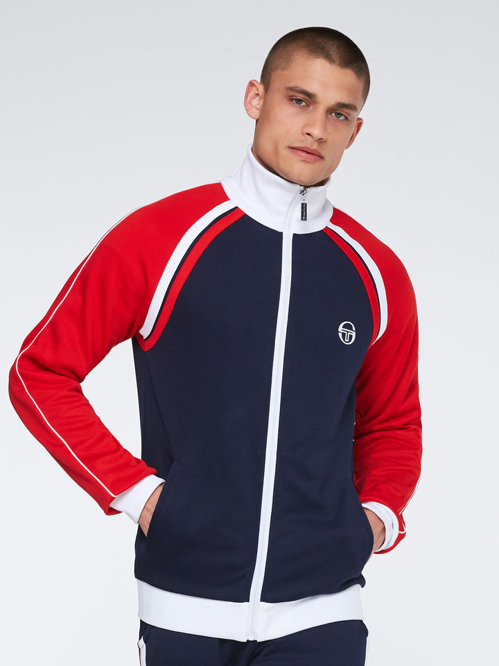 SERGIO TACCHINI - GHIBLI TRACK JACKET - MARITIME BLUE/ADRENALINE RUSH