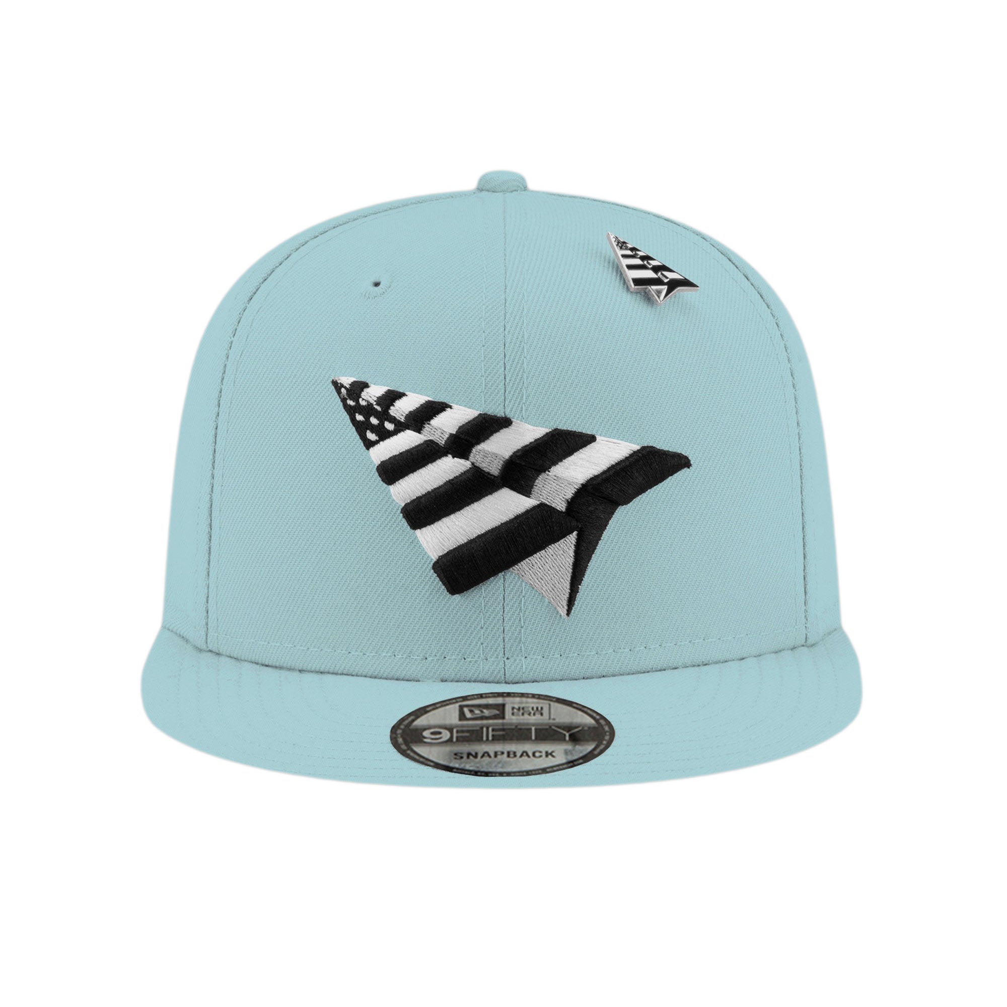 Paper Planes - Powder Blue Crown Old School Snapback