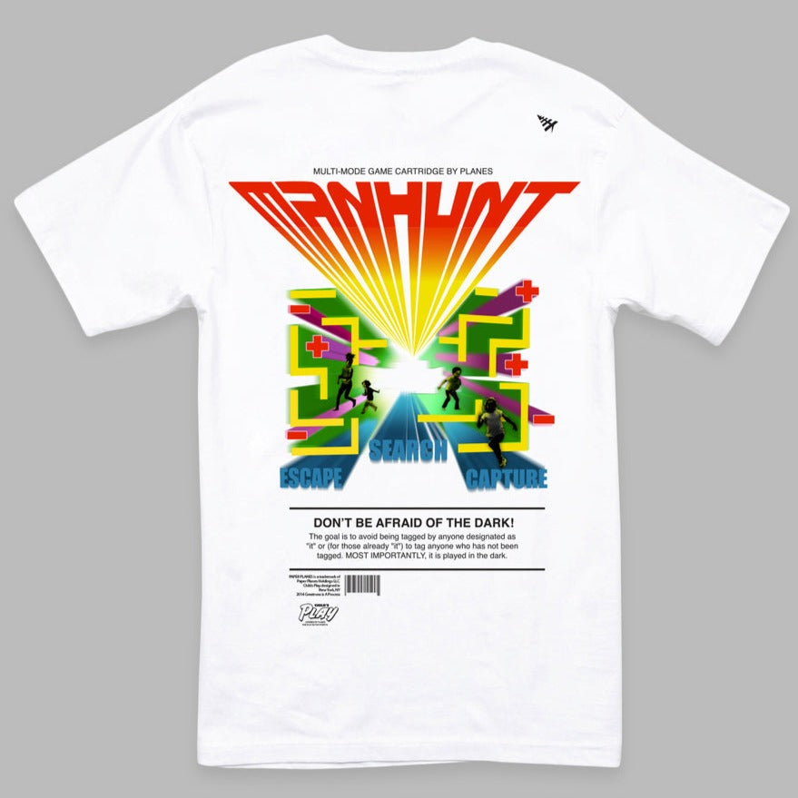 PAPER PLANES - MANHUNT TEE - WHITE