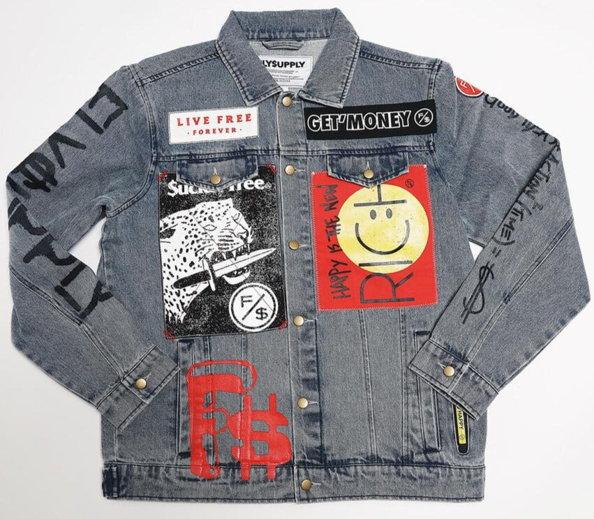 KRISPY ADDICTS - New Rich Denim Jacket - LIGHT WASH