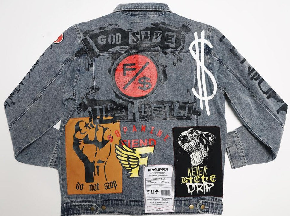 KRISPY ADDICTS - New Rich Denim Jacket - LIGHT WASH