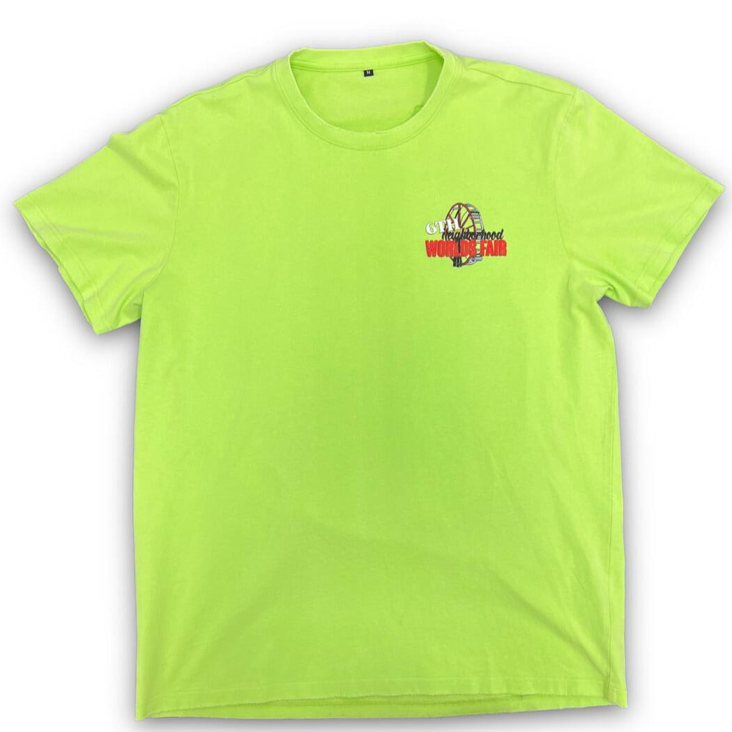 6TH NBRHD - "FAIR GROUNDS" TEE - VINTAGE LIME