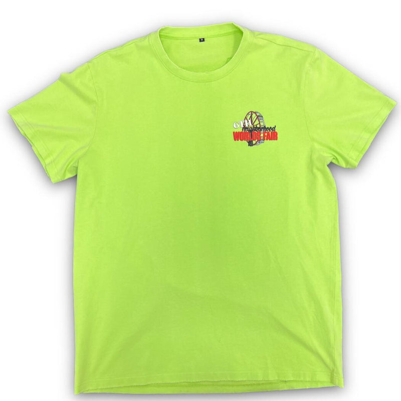 6TH NBRHD - "FAIR GROUNDS" TEE - VINTAGE LIME