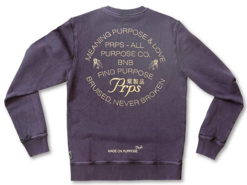 PRPS - FINISH CREWNECK - PURPLE