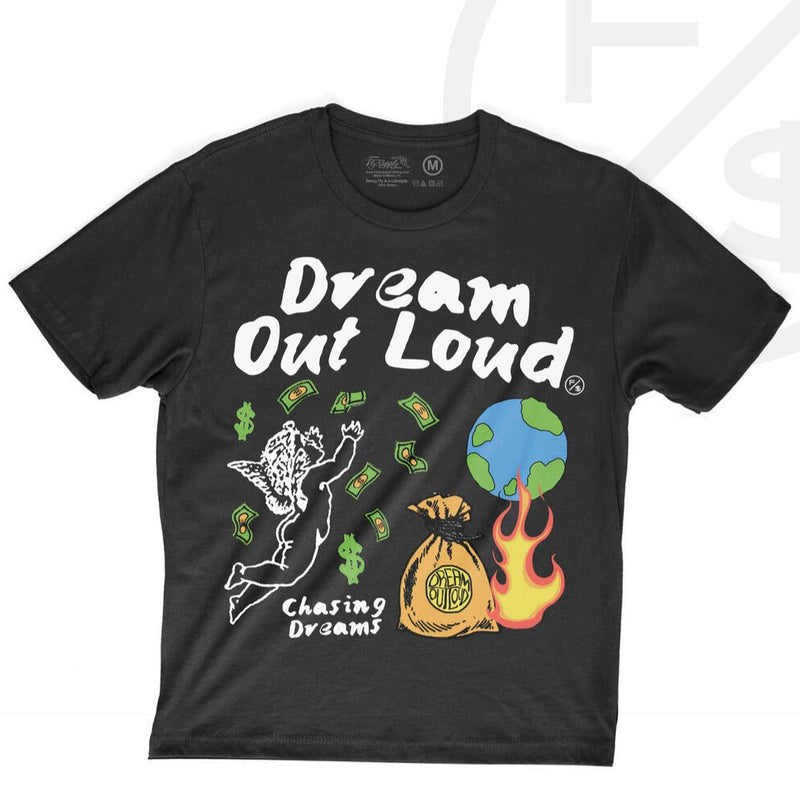 FLY SUPPLY - DREAM OUT LOUD TEE - BLACK