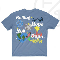 FLY SUPPLY - Dream Out Loud: "Hope Not Dope" Tee - BLUE