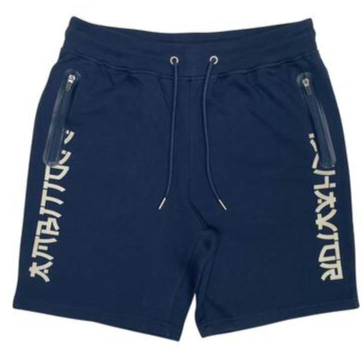 RED TAG APPAREL - Red Tag Kanji Tee Shirt and Shorts - NAVY