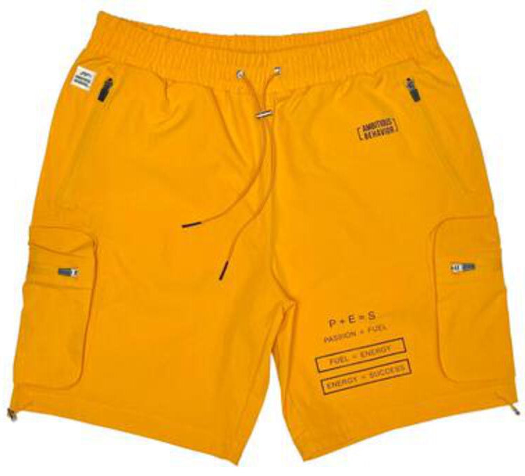 RED TAG APPAREL - Red Tag P.E.S Nylon Cargo Short - ORANGE