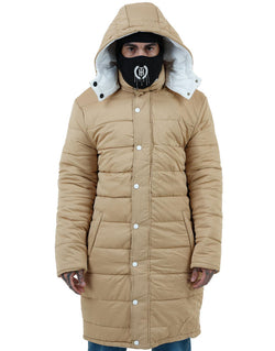 THC - Dawn of an Era Reversible Puffer Coat - CREAM/WHITE