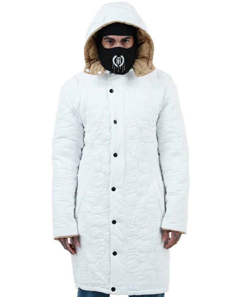 THC - Dawn of an Era Reversible Puffer Coat - CREAM/WHITE