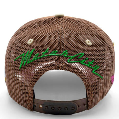 MOUR CAP - Detroit Structured Foam Trucker - BROWN