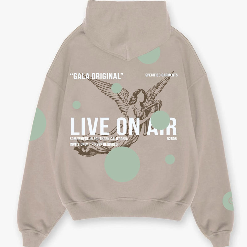 GALA - LIVE ON AIR HOODIE - CEMENT