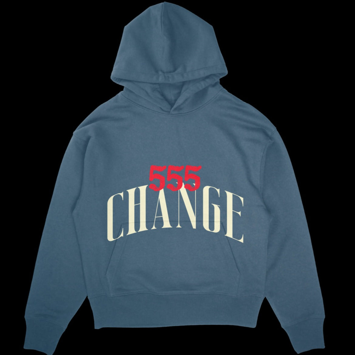 DISMISSED -Change 555 Oversize Hoodie - Pebble Blue