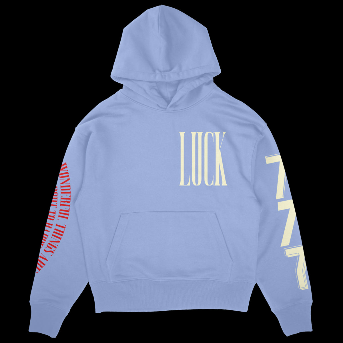 DISMISSED -Luck 777 Oversize Hoodie - Grape Ice