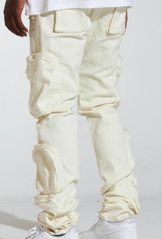 CRYSP DENIM- MURTHY CARGO - CREAM