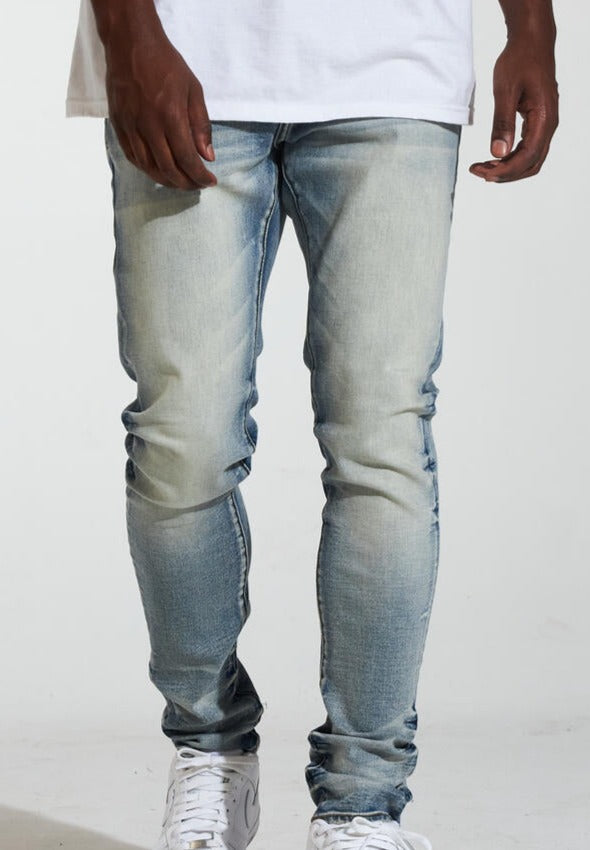 CRYSP DENIM- SKY (SKINNY) - LIGHT STONE WASH